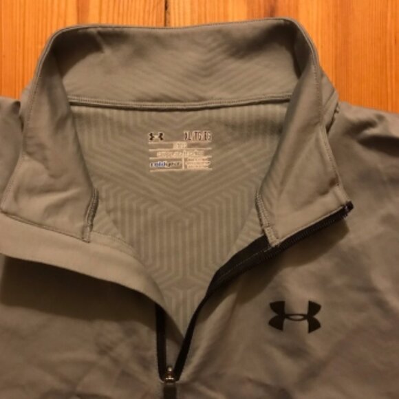 Under Armor Gray Half Zip Jacket, EUC, XL - Picture 8 of 12